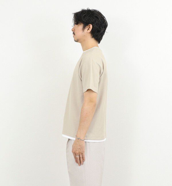 NOLLEY'S goodman「ケーブルニットダブルカラーTee 26SS」|Tシャツ・カットソー|