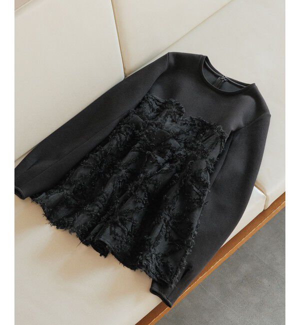 ADAM ET ROPE'「【追加】・【サステナブル】ジャカードビスチェコンビプルオーバー」|Tシャツ・カットソー|
