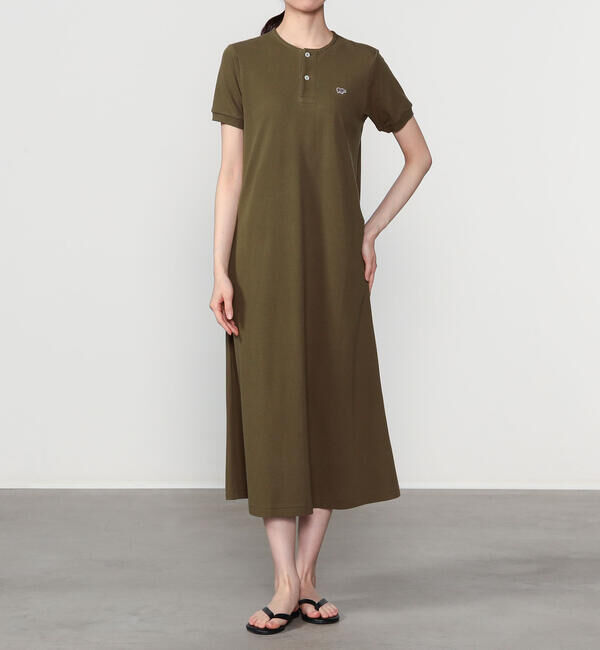  「SCYE BASICS | 〈別注〉鹿の子ヘンリーネックワンピース WOMEN」|ワンピース|
