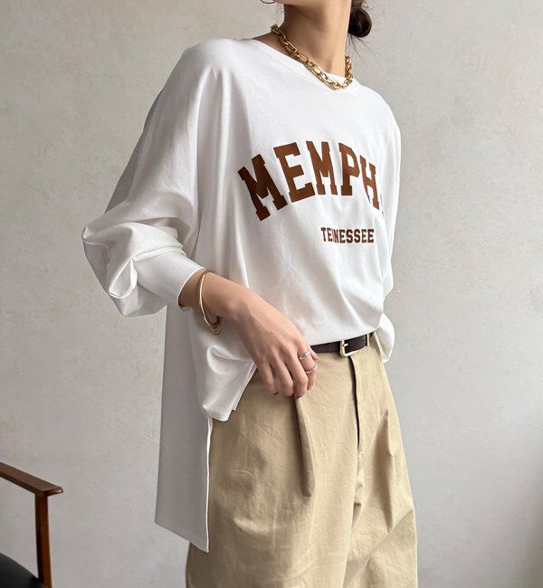  「【WEB限定】MEMPHISドルマンロゴロンTEE」|Tシャツ・カットソー|
