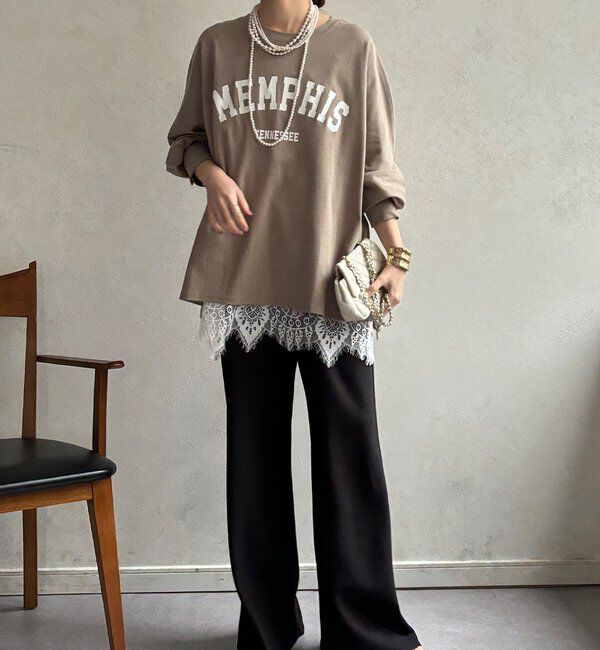  「【WEB限定】MEMPHISドルマンロゴロンTEE」|Tシャツ・カットソー|