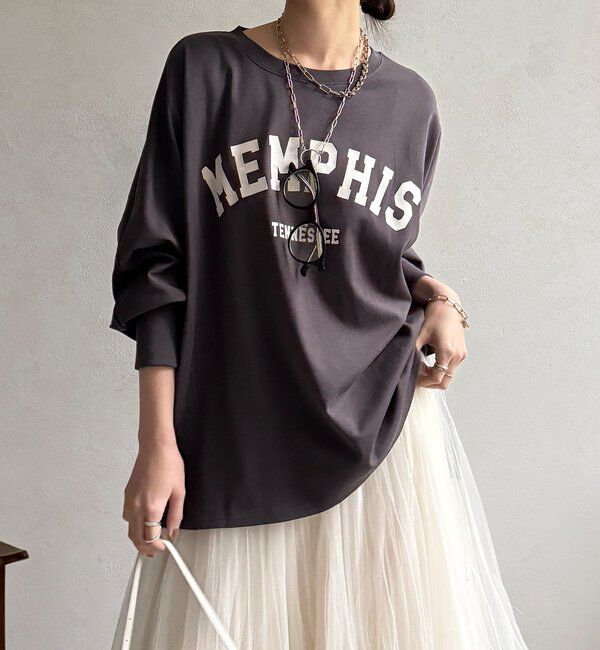  「【WEB限定】MEMPHISドルマンロゴロンTEE」|Tシャツ・カットソー|