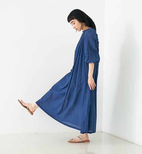 collex「インド綿ギャサーコットンワンピース【予約】」|ワンピース|