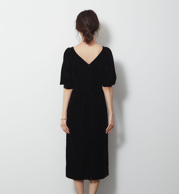 Rouge vif「ベルベットカシュクールワンピース」|ワンピース|