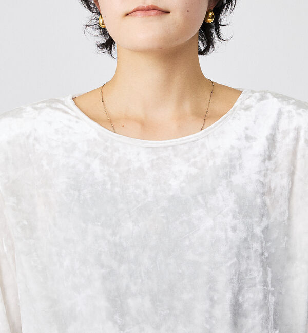 Rouge vif「【Keena/キーナ】ロングスリーブ/トップス/ベロア/お出かけ【WEB限定】」|Tシャツ・カットソー|