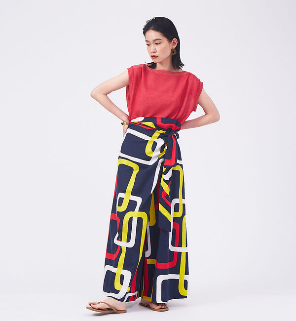 qualite「ジオメプリントラップパンツ」|その他|