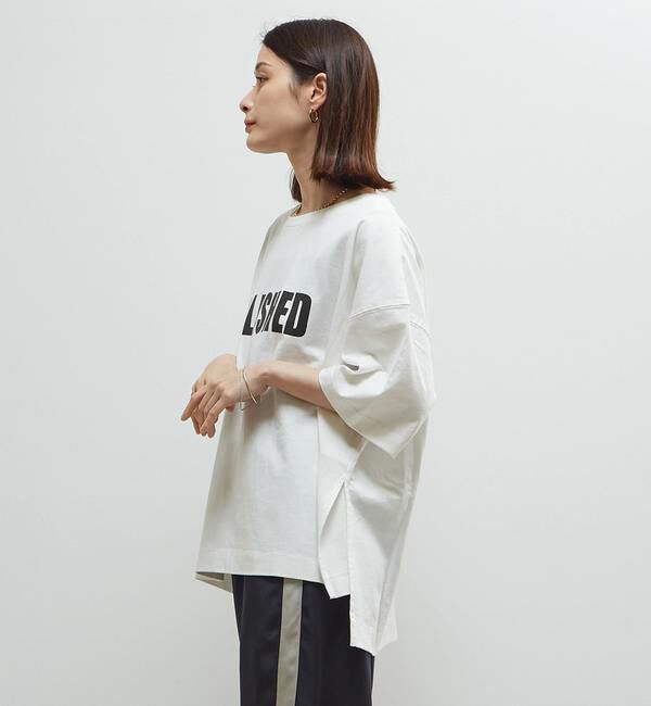 SOFFITTO「【定番型】ロゴプリント製品染ビックTシャツ」|Tシャツ・カットソー|