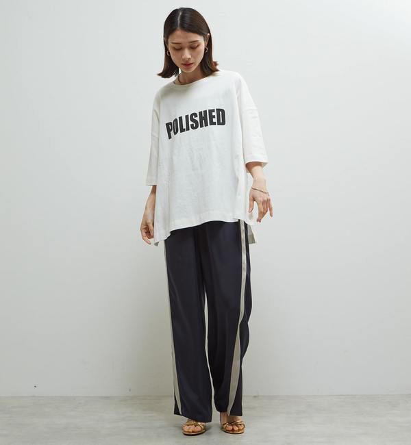 SOFFITTO「【定番型】ロゴプリント製品染ビックTシャツ」|Tシャツ・カットソー|