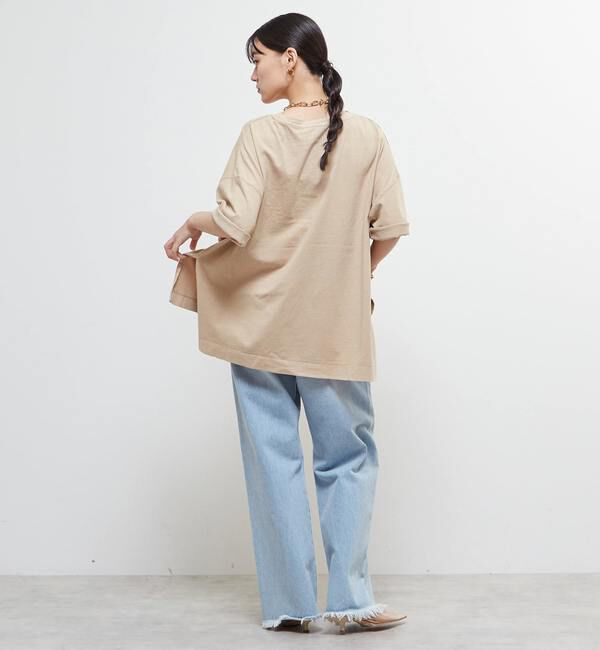 SOFFITTO「【定番型】ロゴプリント製品染ビックTシャツ」|Tシャツ・カットソー|