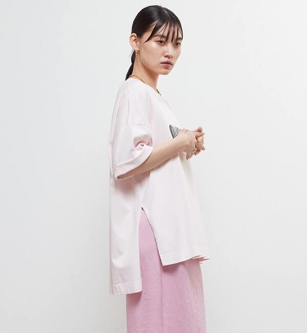 SOFFITTO「【定番型】ロゴプリント製品染ビックTシャツ」|Tシャツ・カットソー|