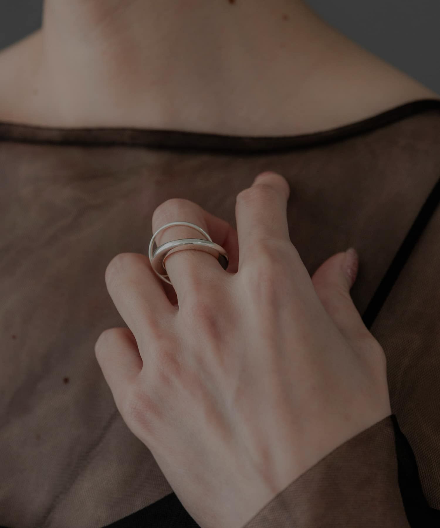 SMELLY「SMELLY so&rsquo;　double circle ring」|リング|