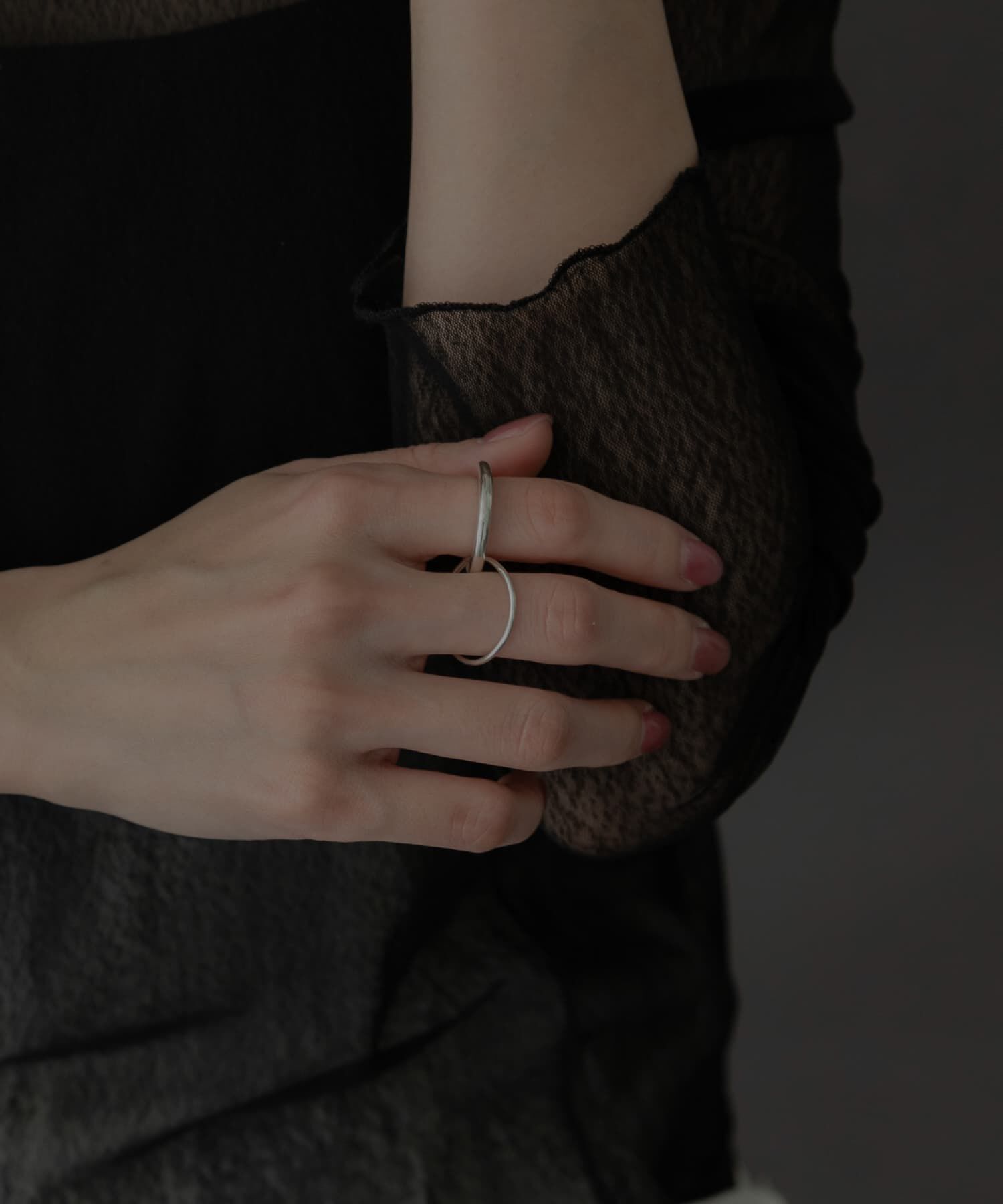 SMELLY「SMELLY so&rsquo;　double circle ring」|リング|