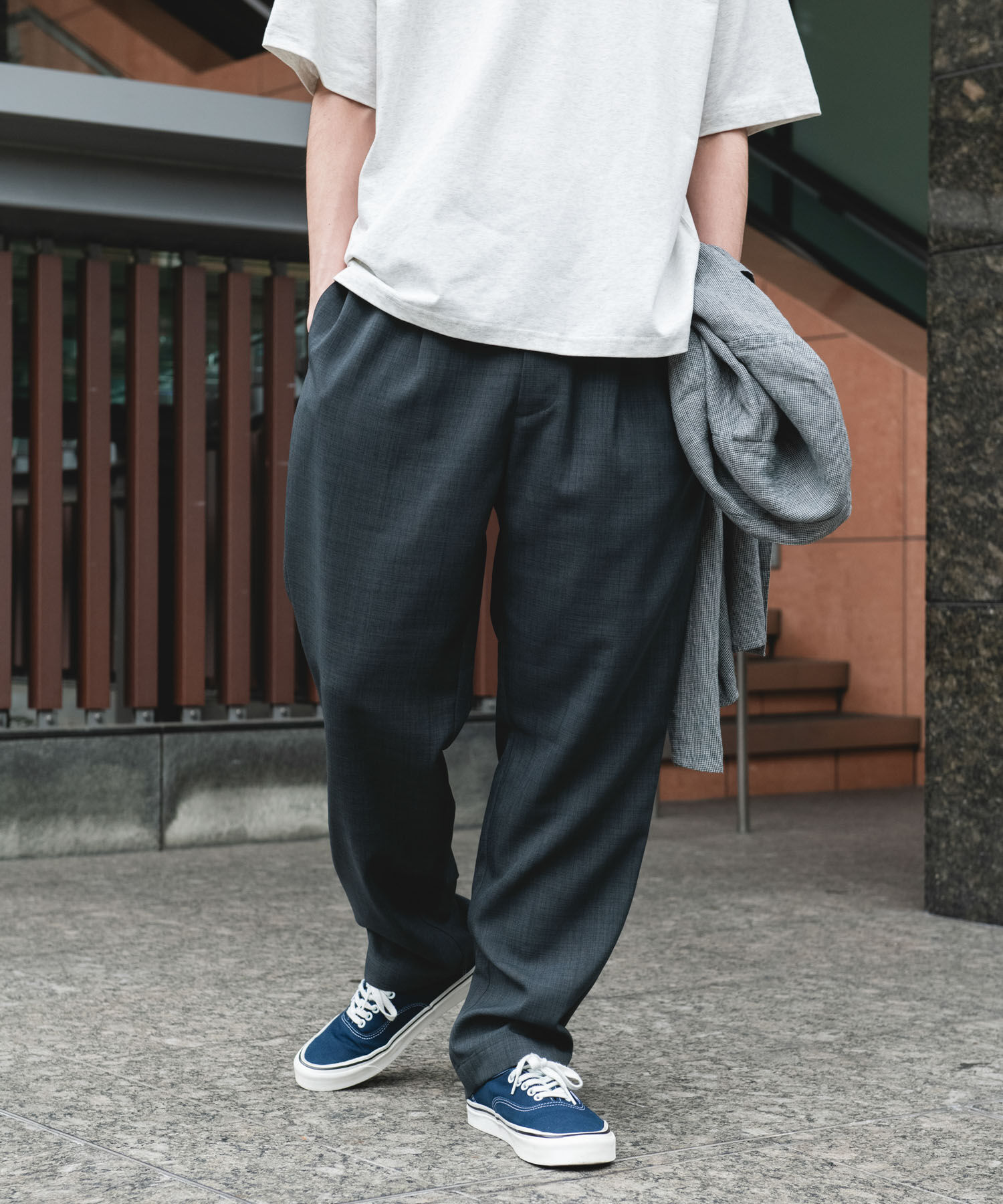 URBAN RESEARCH DOORS「リネンライクイージートラウザー」|その他|グリーン