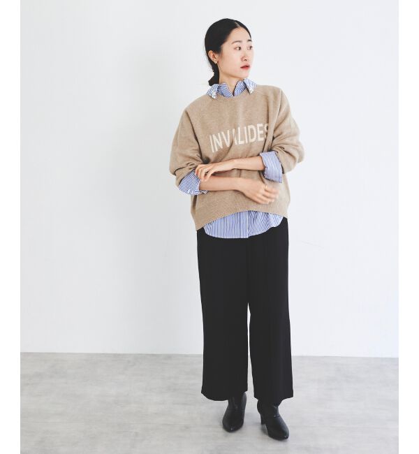 le.coeur blanc「ツイードライクワイドクロップドパンツ」|その他|