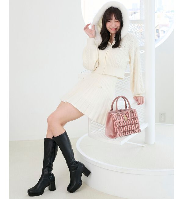  「美脚ストレッチロングブーツ」|ロングブーツ|