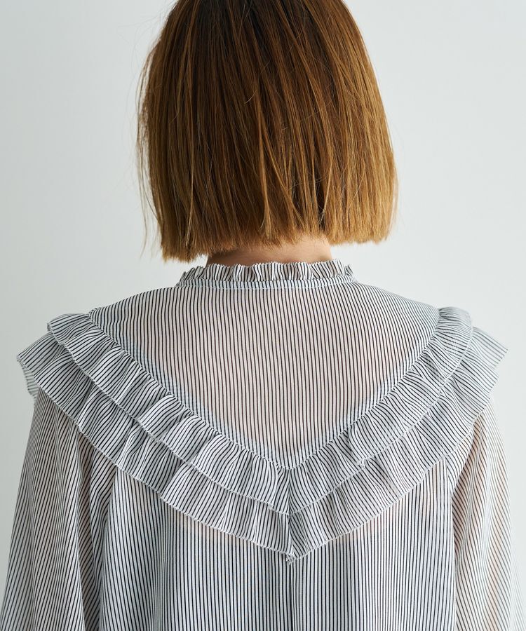 YECCA VECCA「ラッフルレースブラウス」|シャツ・ブラウス|