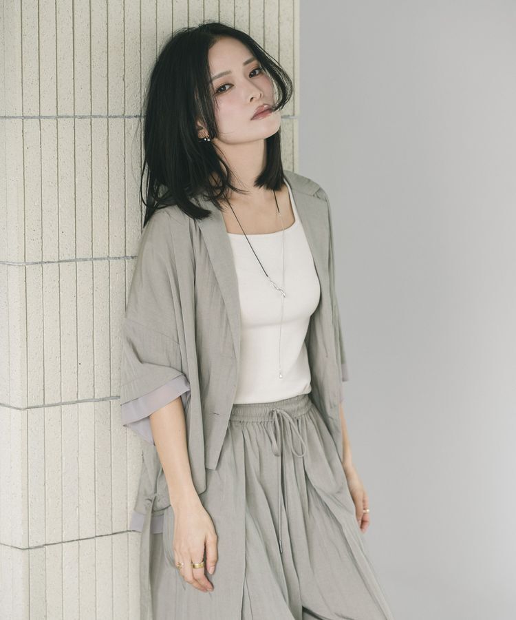 Editt by YECCA VECCA「尾崎紗代子さん着用【UVカット/接触冷感/遮熱】COOL袖シアージャケット」|テーラードジャケット|