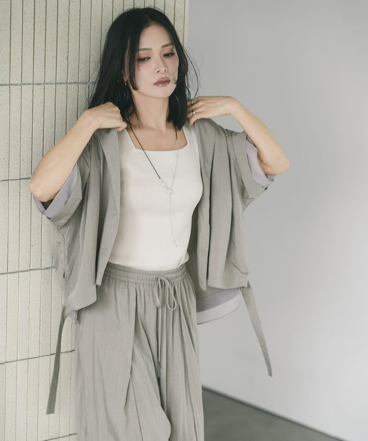 Editt by YECCA VECCA「尾崎紗代子さん着用【UVカット/接触冷感/遮熱】COOL袖シアージャケット」|テーラードジャケット|