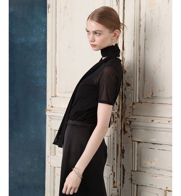 LOULOU WILLOUGHBY「【LOULOU WILLOUGHBY】ボウタイツキチュールトップス」|Tシャツ・カットソー|