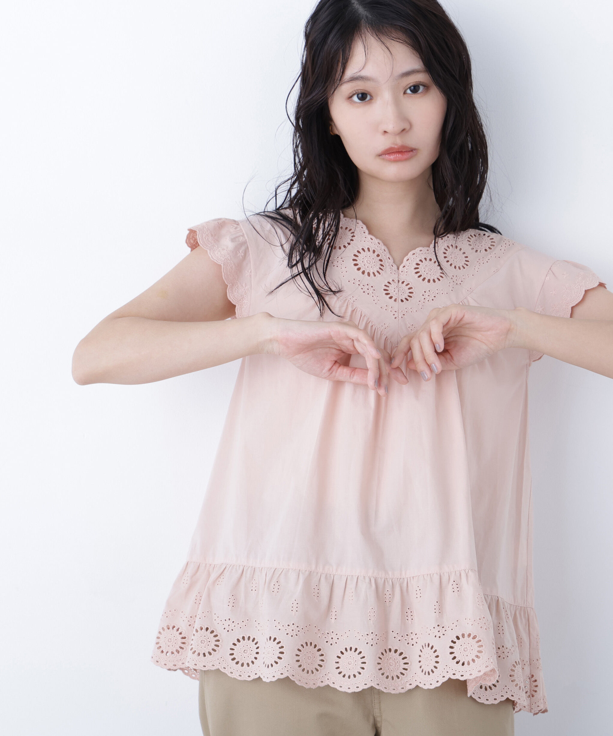  「〈N.〉コットン刺繍ブラウス」|シャツ・ブラウス|