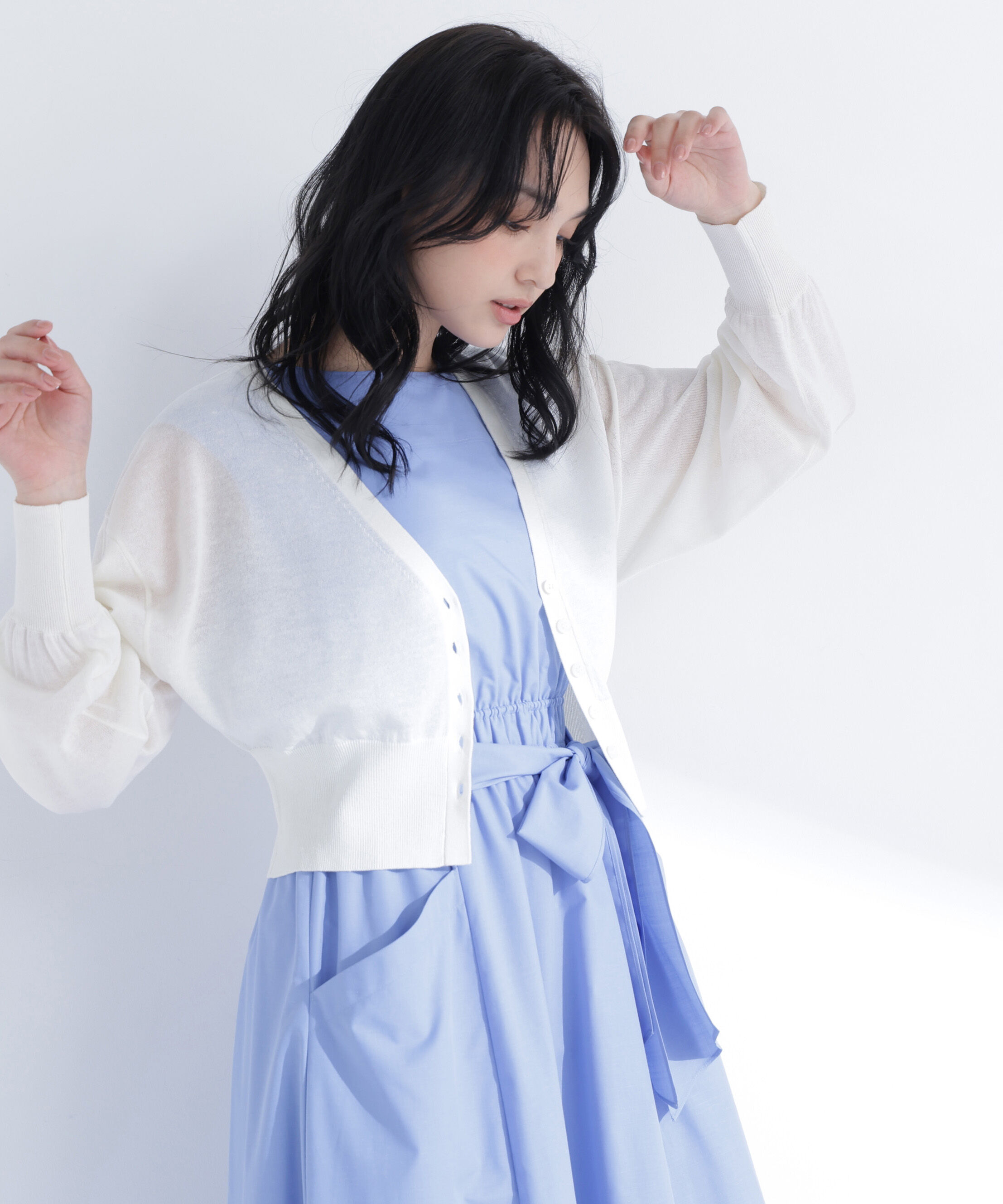  「〈ちょうど、いい服〉さらりと、涼しげ麻混カーディガン」|ニット・セーター|