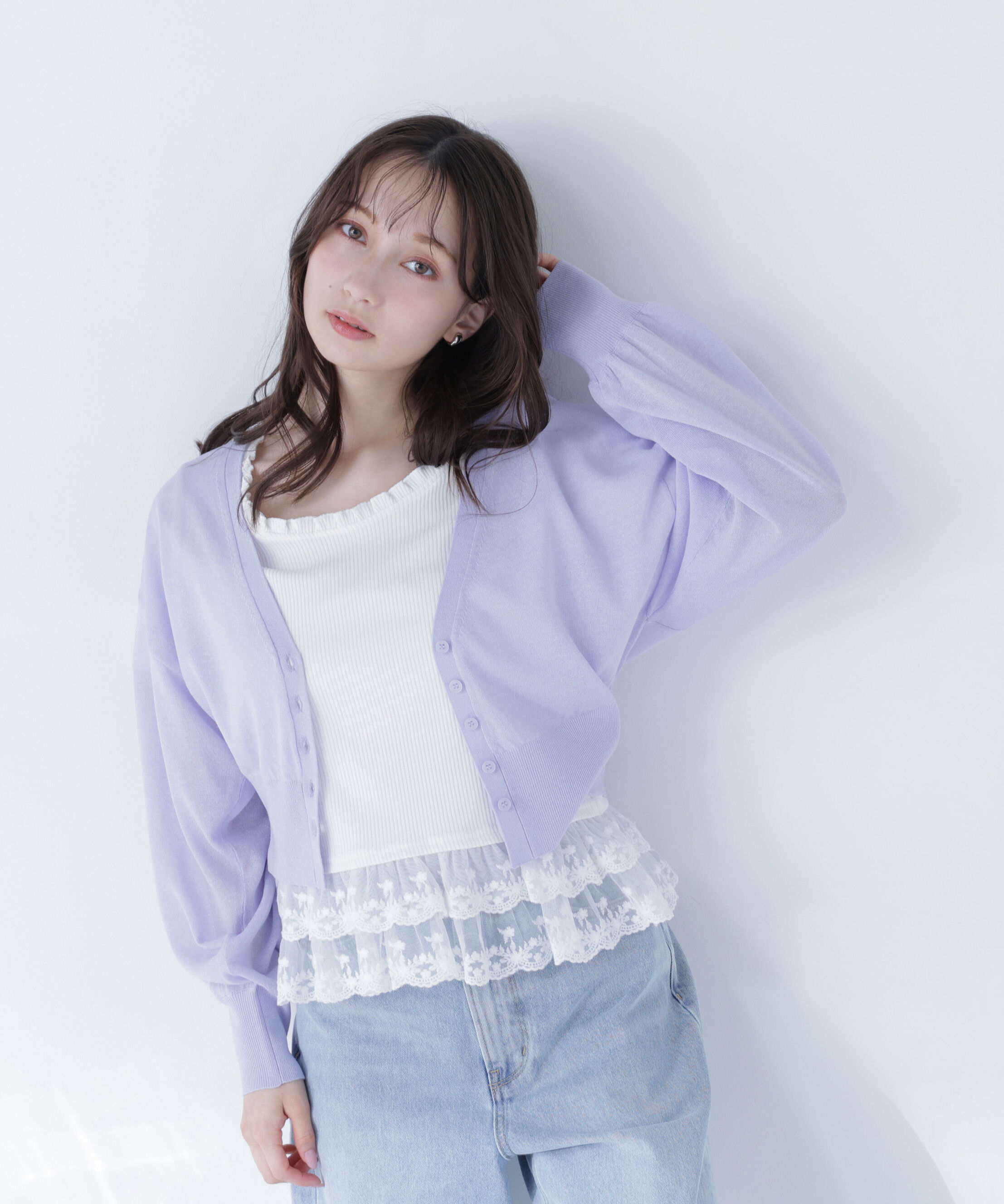  「〈ちょうど、いい服〉さらりと、涼しげ麻混カーディガン」|ニット・セーター|
