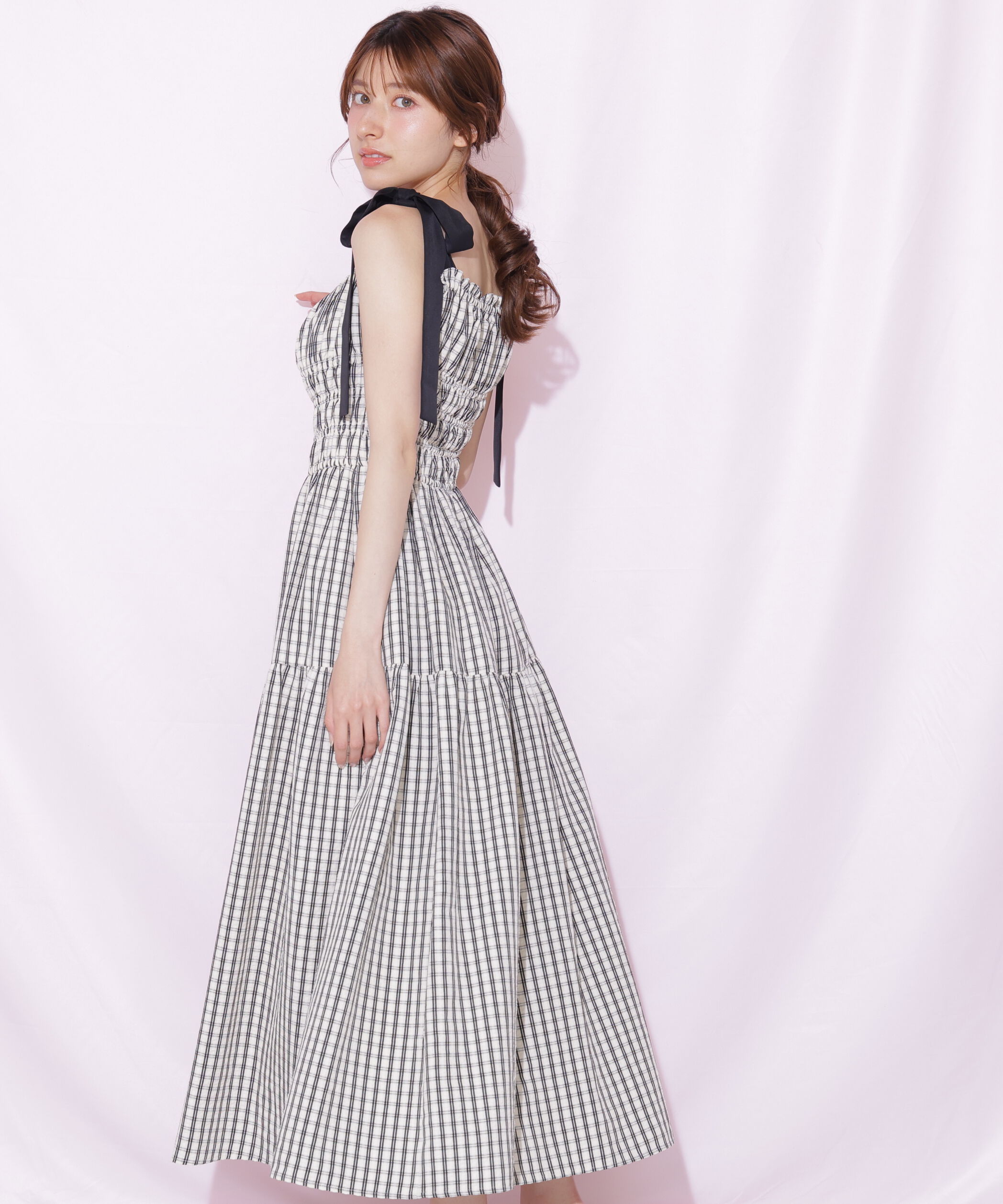 「シャーリングキャミワンピース」|ワンピース|
