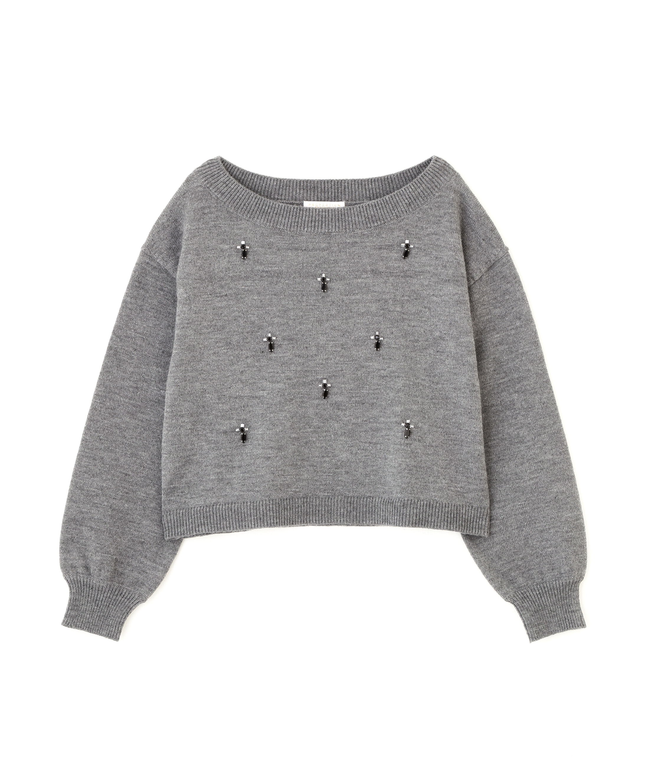 PROPORTION BODY DRESSING「ビジュー付きボックスニット」|ニット・セーター|