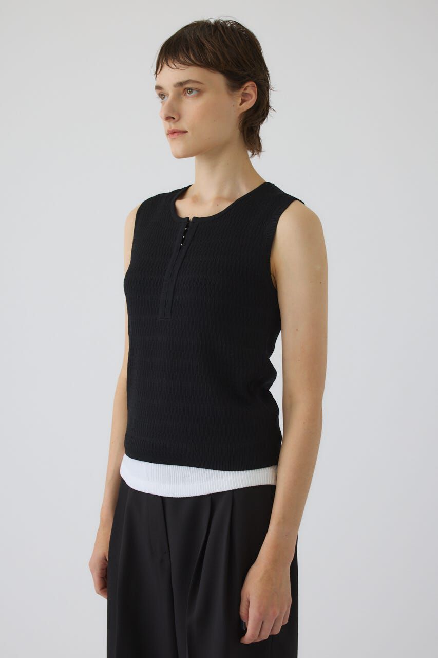 RIM.ARK 「Round neck hook tank」|タンクトップ|