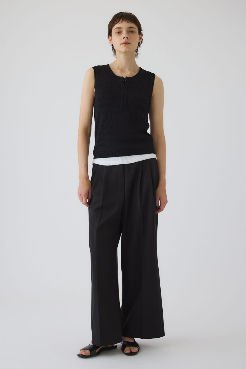 RIM.ARK 「Round neck hook tank」|タンクトップ|