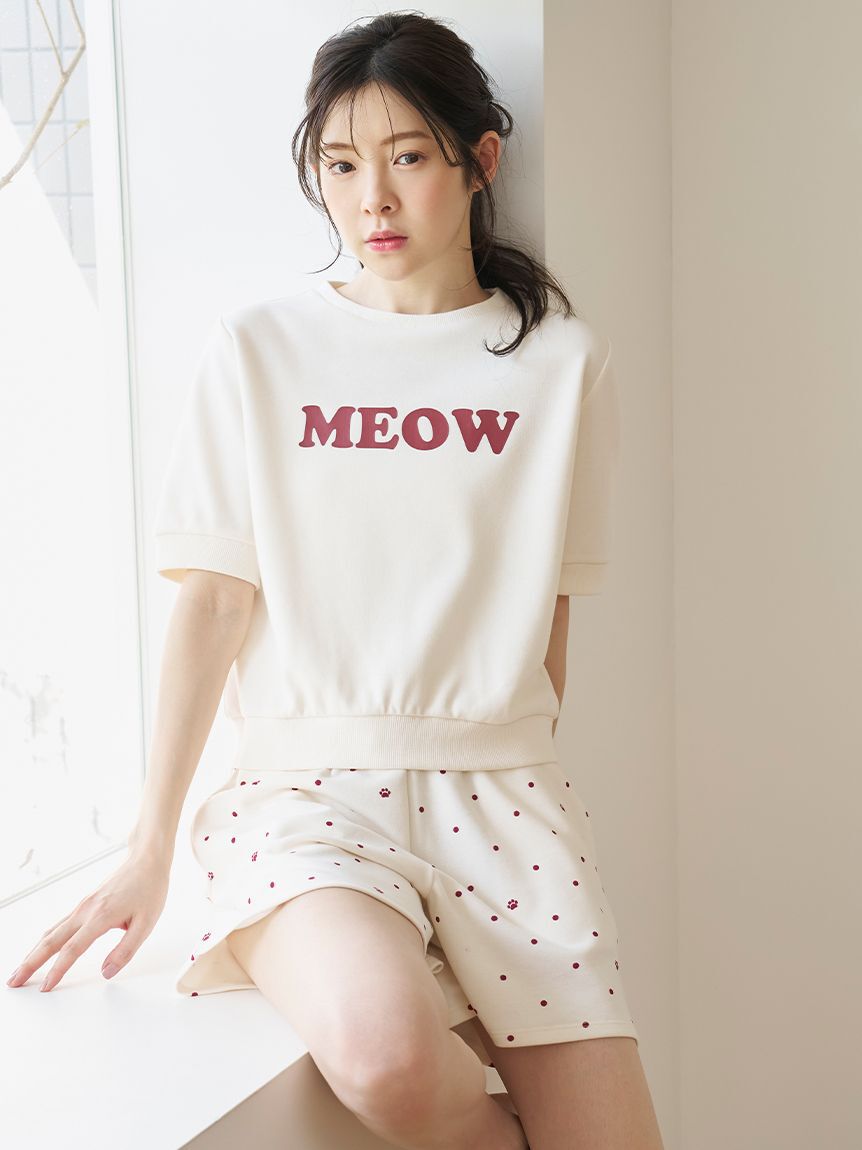 SNIDEL HOME「MEOWロゴスウェットセットアップ」|ルームウェア|