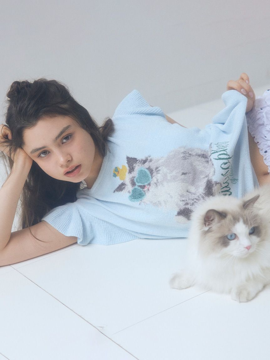 SNIDEL HOME「セレブバスキャットプルオーバー」|ルームウェア|LBLU