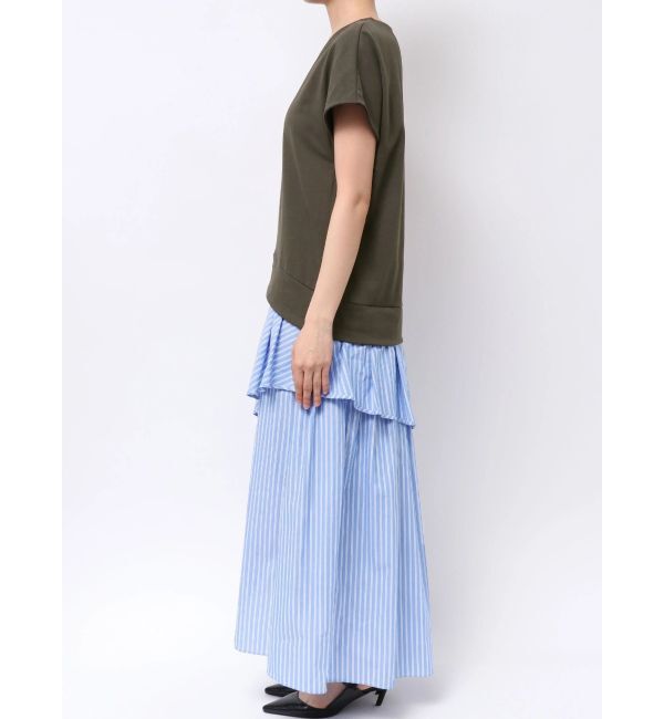 ELENDEEK「STRIPE COMBINATION OP」|ワンピース|