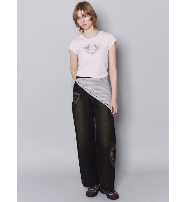EMODA「エンブレムハートパッチTシャツ」|Tシャツ・カットソー|