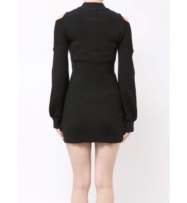 MURUA「カシュクールZIPニットワンピース」|ワンピース|