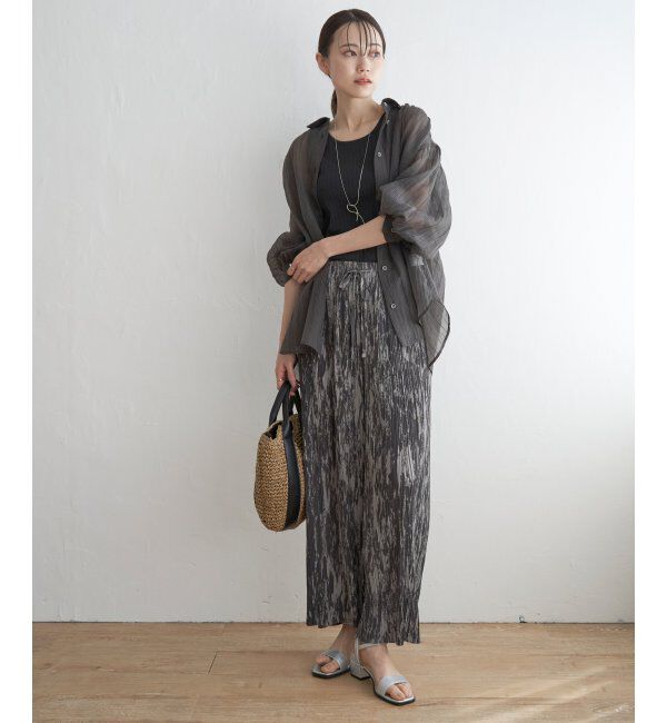 ikka「バックシャーリングシアーシャツ」|シャツ・ブラウス|