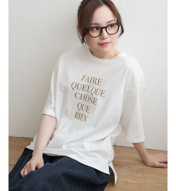 Lbc with Life「プリントロゴビッグTシャツ」|Tシャツ・カットソー|ホワイト