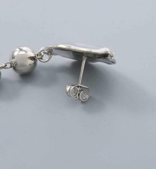 Phoebe+「【sfy】metallic pedalピアス　シルバー」|ピアス|