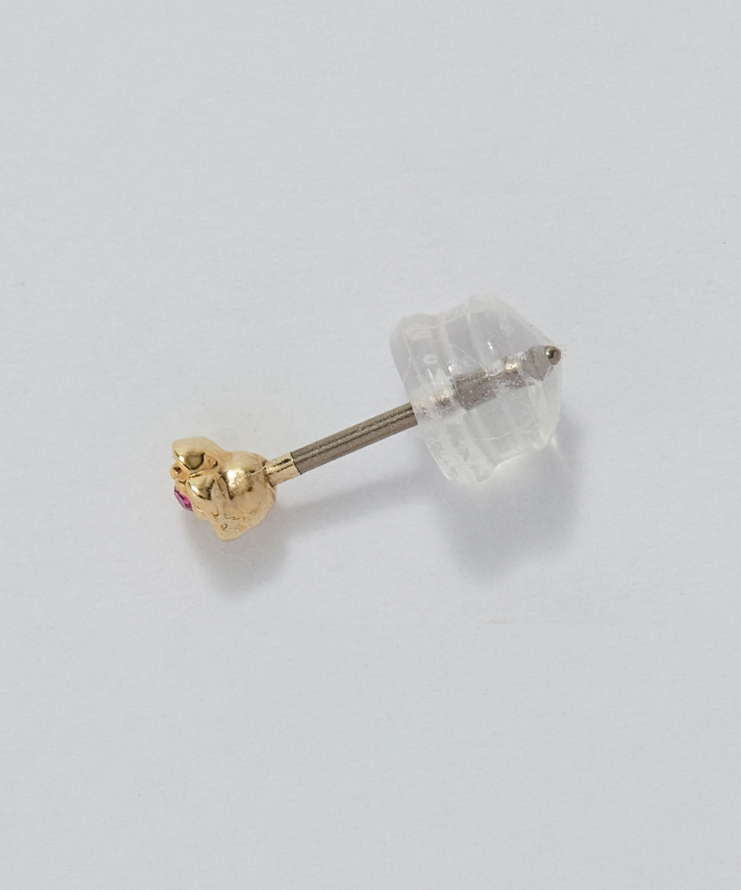 Phoebe「【金属アレルギー対応】プチフラワービジュースタッドピアス　ピンク/ニッケルフリー（片耳）」|ピアス|
