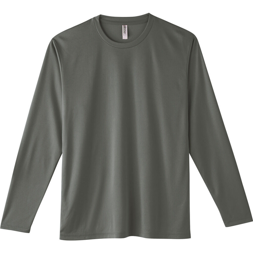 BACKYARD FAMILY「長袖tシャツ メンズ 大きいサイズ 通販 長袖Tシャツ カットソー レディース 3L 大きいサイズ」|Tシャツ・カットソー|グレー1