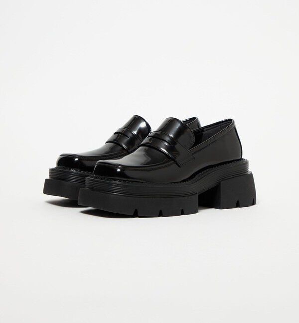 SY UNITED ARROWS「＜SY＞ スクエアボリュームローファー フラット65&uarr;」|ローファー|