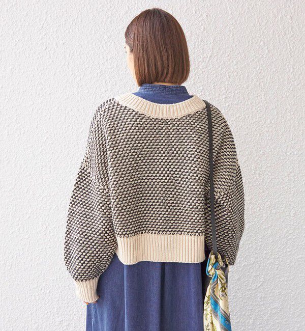 SHIPS for women「〈手洗い可能〉前後 2WAY ジャカード プルオーバー 24SS ◇」|ニット・セーター|