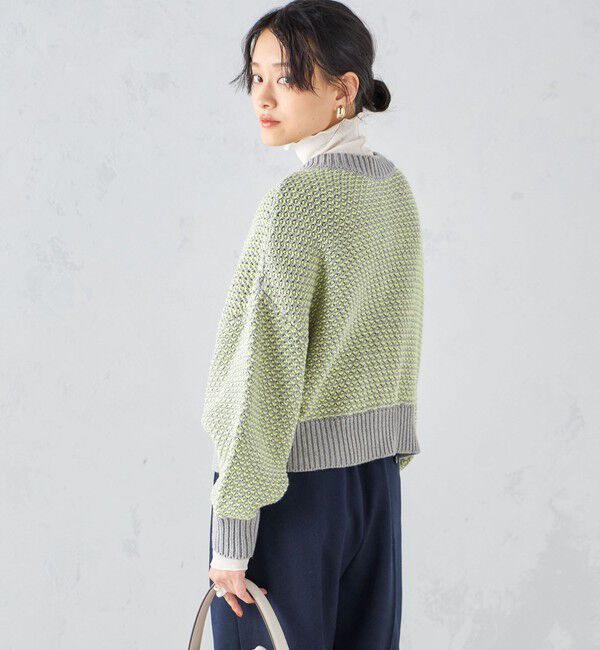 SHIPS for women「〈手洗い可能〉前後 2WAY ジャカード プルオーバー 24SS ◇」|ニット・セーター|