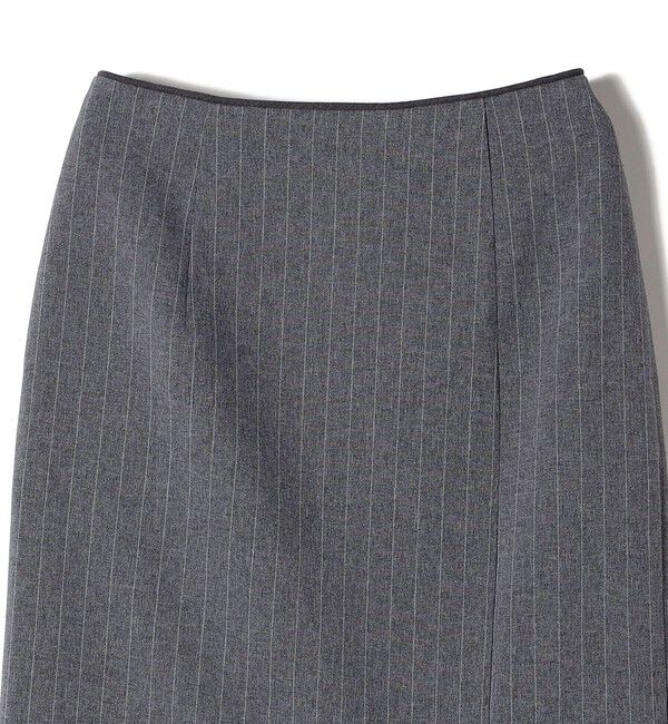 SHIPS for women「〈手洗い可能〉ベルト付 ストライプ タイト スカート 24SS ◇」|タイト|
