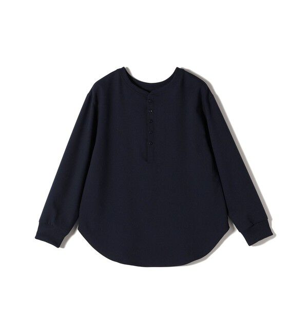 SHIPS for women「〈手洗い可能〉前後 2WAY ジョーゼット 袖リブ プルオーバー」|シャツ・ブラウス|