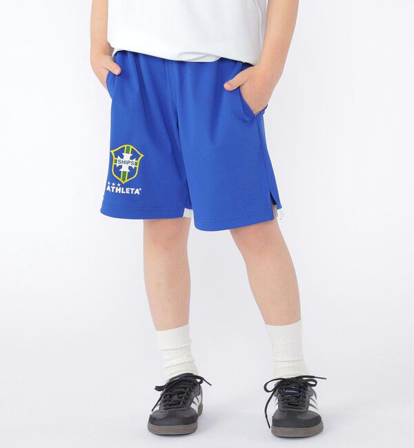 SHIPS KIDS「【SHIPS KIDS別注】ATHLETA:〈UVカット〉100～125cm /メッシュ ショーツ」|その他|ブルー