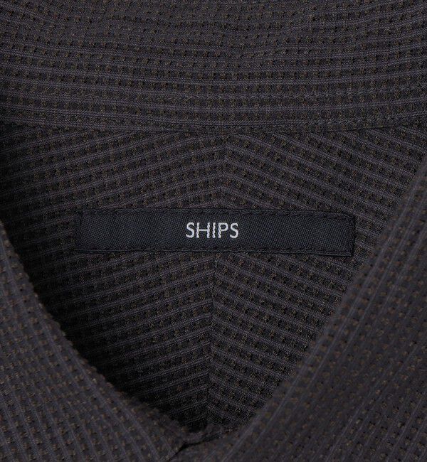 SHIPS「SHIPS: 3Dドット ロングスリーブ レギュラーカラー シャツ」|シャツ・ブラウス|