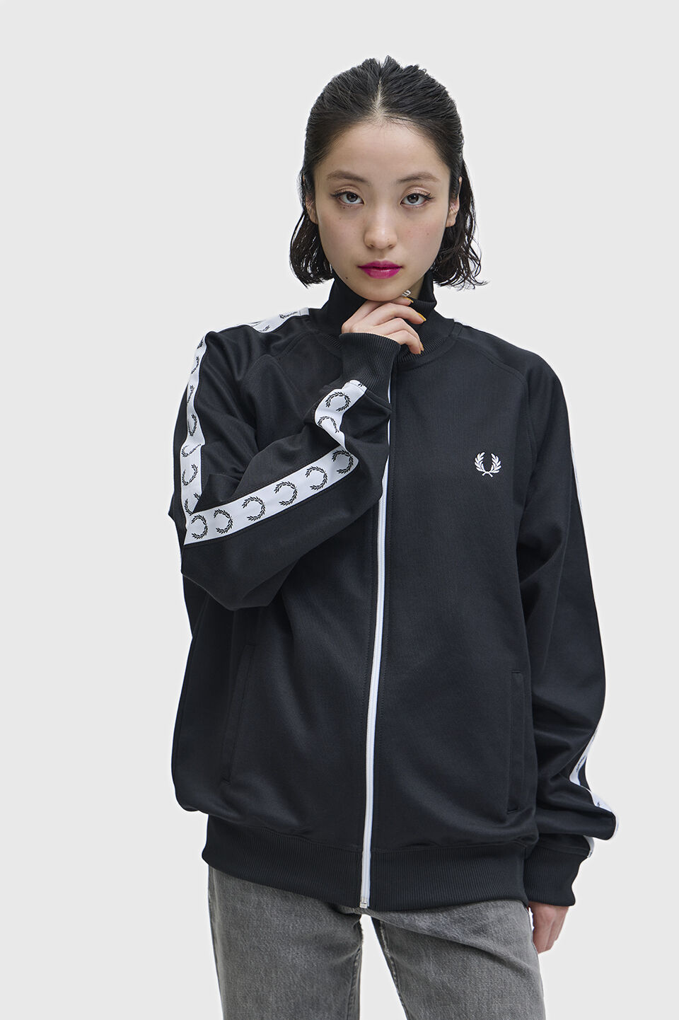 FRED PERRY 「Taped Track Jacket／フレッドペリートラックジャケット」|スウェット・ジャージ|