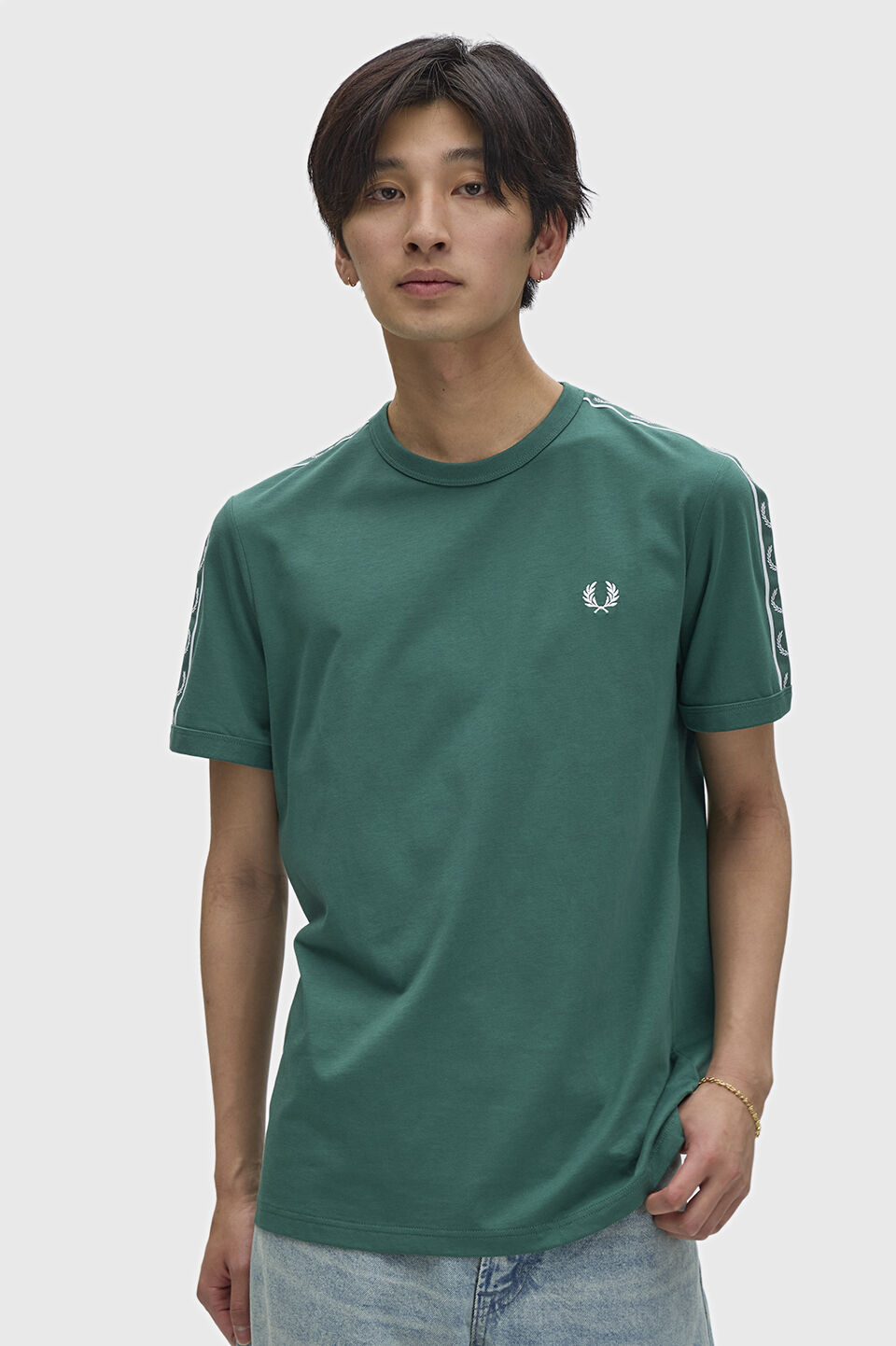 FRED PERRY 「Contrast Tape Ringer T-Shirt／コントラストテープリンガーTシャツ」|Tシャツ・カットソー|SPORT GREEN