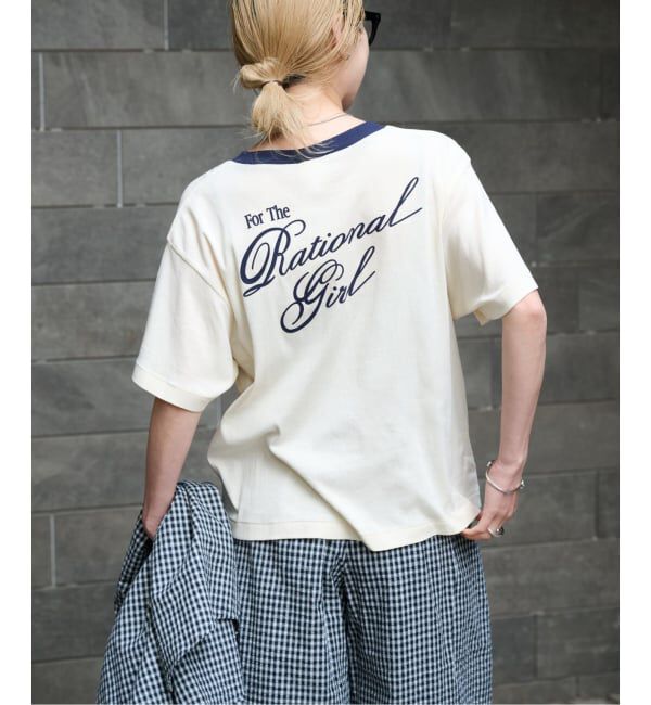 OUTDOOR PRODUCTS Usual Things「Rational Girl コットンフライスリンガーTEE」|Tシャツ・カットソー|